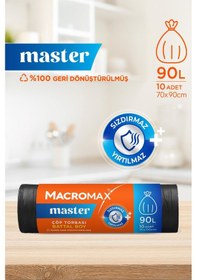 Resim Macromax Master Çöp Torbası Battal Boy 10'lu X 4 Adet 
