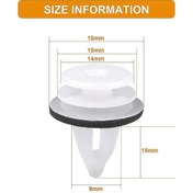 Resim Mufunye Bmw E46/e53/e90 Vb. Serileri İçin 50 Adet Plastik Çivi, Araç Gövde Dekoru Ve Panel Sabitleyici Klips Seti 