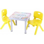 Resim Depootoptan Sağlam Plastik Mandella Rubi Ingilizce Desenli Çocuk Masası 2 Ade (533389512) 