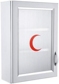 Resim CLK-159 PVC İlk Yardım Ecza Dolabı 3 Raflı Kapaklı Beyaz 