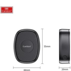 Resim Eh177 Yapışkanlı 360 Derece Ayarlanabilen Manyetik Mıknatıslı Araç İçi Telefon Tutucu Siyah 