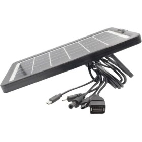 Resim Teknocan Çok Fonksiyonlu Güneş Enerji Paneli Şarj Cihazı Çoklu Giriş 