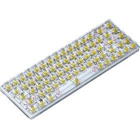 Resim Cbtx T-wolf T40 150 CM Şeffaf Tuş Kapaklı Kablolu Mekanik Klavye 