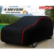 Resim CoverPlus Opel Grandland SUV 2023-2025 Uyumlu Araba Brandası (Siyah-Kırmızı Dikişli) Oto Dış Koruma 