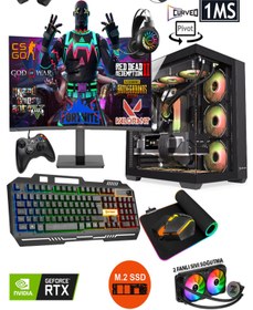 Resim Zeiron Warrior X45 Ryzen 7 5700X 32GB 512GB M.2 SSD RTX5060 27" 280Hz Sıvı Soğutmalı Oyuncu Bilgisayar 