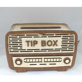 Resim Ahşap Kumbara Nostalji Radyo Tip Box Bahşiş Kutusu (457612663) 