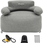 Resim Kingcamp Single Inflatable Sofa Premium Şişme Koltuk Gri 
