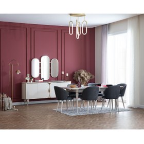 Resim Weltew Home Belinda Yemek Odası Takımı 