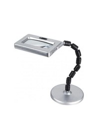 Resim Mg3b-2 Masaüstü Bükülebilir Stand Işıklı Büyüteç 2.5x - 8x Büyütme 