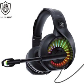 Resim Karler Bass R3000 RGB Işıklı Oyuncu Kulaklığı 379090 Uyumlu 