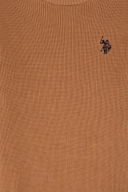 Resim U.S. Polo Assn. Kız Çocuk Camel Bisiklet Yaka Basic Kazak 50316842-VR015 