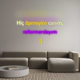 Resim Özel Tasarım : Hiç öpmeyim c... 