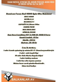 Resim Dam Nova 270cm 20-40gr Focus 4000 Red 8 Örgü Spin Olta Seti 
