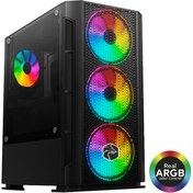 Resim Gametech Xcoler Mesh 4x120mm Rainbow M.ATX Bilgisayar Kasası 