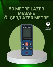 Resim 50 Metre Lazer Mesafe Ölçer Profesyonel Dijital Ölçüm Cihazı 