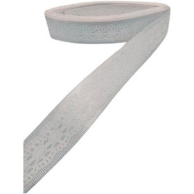 Resim Tafta Dantel Görünümlü Kurdele Gri 25 Mm 2 Metre 