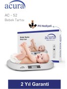 Resim HALL BREATHE 20kg Kapasiteli Dijital Bebek Tartısı, CE Onaylı, Beyaz 