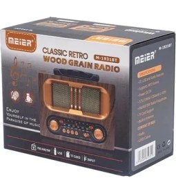 Resim Teknocep Meıer M-1931 Bluetooth Ahşap Görünümlü Nostalji Radyo – Am/Fm, Usb, Sd Kart, Şarjlı 