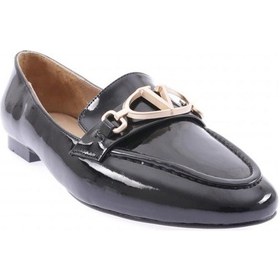 Resim Dgn 154-22k Kadin Üzeri V Toka Loafer 154-1974-R7749 Siyah 