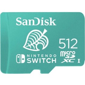 Resim Sandisk Nintendo Switch SDSQXAO-512G-GN3ZN 512 GB 100 MB/s microSDXC Hafıza Kartı 