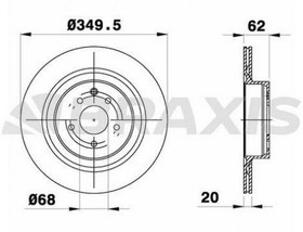 Resim ARKA FREN DISK AYNASI NISSAN 370Z 3.7I BRAXIS AE0761 