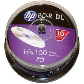 Resim HP Blu-Ray BD-R DL 6X 50GB 10 Lu Cake Box (Printable) 