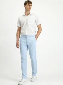 Resim Kiğılı Regular Fit Standart Kesim Likralı Kanvas / Chino Pantolon 