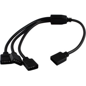 Resim Alfais 4375 Rgb Şerit 4 Pin LED Çoklayıcı Splitter Tek Kumanda 3 Çıkış 