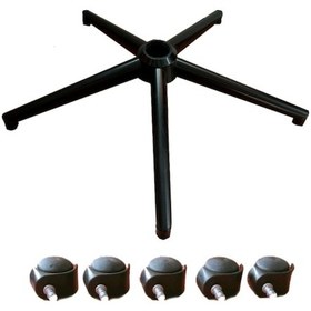 Resim Sandofis Ahtapot Siyah Metal Ayak+5 Adet İthal Teker 