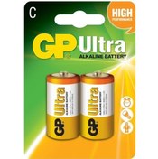 Resim GP Batteries G-TECH Ultra Alkalin Orta LR14 – C Boy 1.5V Pil 2’li Kart 