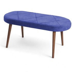 Resim Bench | Jerika Kumaş | Ceviz Ayak - Mavi 