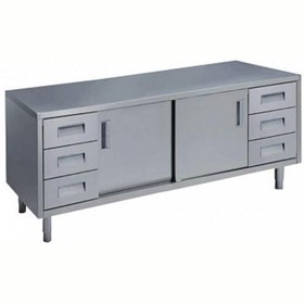 Resim Professional Dolaplı Çalışma Tezgahı, 3+3'lü Çekmeceli, 2 Kayar Kapılı, 2000mm MTA2000PN 