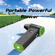 Resim Taşınabilir Güçlü Üfleyici 7800000RPH Süper Turbo Fan, Jet Üfleyici, USB Şarj Edilebilir, Kablosuz ve Mini Tasarım. Kar, Hava ve Yaprak Üfleme, Toz Alma Ev, Araba, Klavye, Açık Hava Kampı, Yaz Soğutma Fanı için Uygun 
