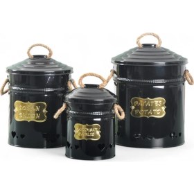 Resim 3'lü Patates, Soğan ve Sarımsak Saklama Kovası, Sağlam ve Şık Tasarım 