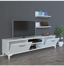 Resim Kenzlife televizyon sehpası berlin 150 byz tv ünitesi raflı 