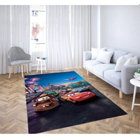 Resim Arabalar Çocuk Odası Dijital Baskı Halı Çok Renkli 