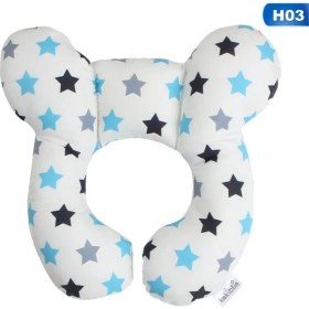 Resim Wenchang Shop C No.3 Tarzı Yeni Seyahat Oto Koltuk Baş ve Bebek Boyun Yastığı Güvenlik Yumuşak Boyun Destek Yastığı Çocuklar U Şekilli Başlık Baş Koruma Yastık (Yurt Dışından) 
