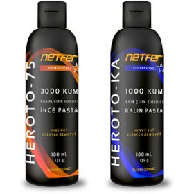 Resim Netfer 2'li İnce Kalın Pasta Set - 2x100 mL 