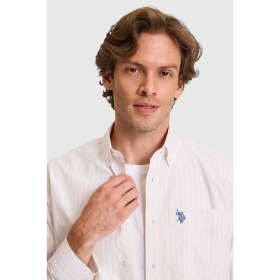 Resim U.s. Polo Assn. Erkek Açık Pembe Gömlek Desenli 50324781-VR078 