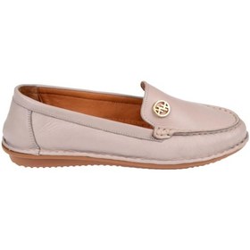 Resim Beety %100 Deri Comfort Kadın Babet Bee-228 Silver Gümüş 