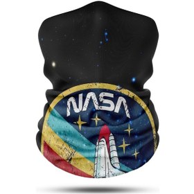 Resim Nasa Desenli Motosiklet Bandana Boyunluk Outdoor Balaklava 