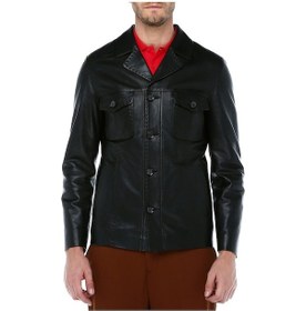 Resim Dericlub E-1024 Hakiki Deri Erkek Ceket-Siyah 