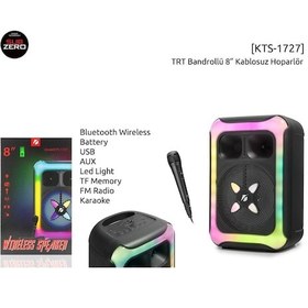 Resim HASIRCIJET KTS-1727 8’’ RGB IŞIKLI BLUETOOTH KARAOKE HOPARLÖR 