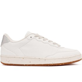 Resim Derimod ACBC x DERİMOD Kadın Beyaz Bağcıklı Sneaker 24WFD435214 