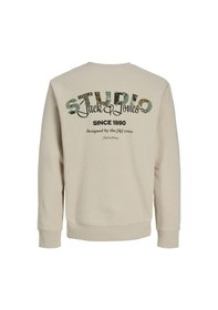Resim Jack & Jones Jack&jones Jjyuki Back Erkek Çocuk Sweatshirt 12279593 Bej 