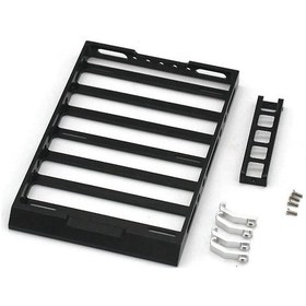 Resim Youmex Xiaomi Suzuki Jimny 1/16 Rc Araç İçin Metal Çatı Bagaj Taşıyıcı Ve Merdiven Seti 