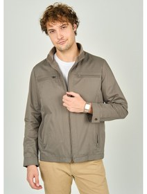 Resim Daynax Erkek Hakim Yaka Fermuarlı Cep Detaylı Mevsimlik Spor Mont 4600 Yeşil Yeşil 
