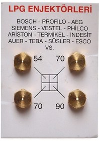 Resim 100 Adet Lpg Ocak Memesi̇ Enjektör 4lü Set Arçelik Beko Uyumlu 