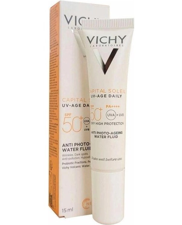 Vichy Capital Soleil UV-Age Daily SPF 50+ Güneş Koruyucu Krem 15ml Fiyatı ve Özelliklerı - Badem