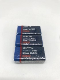 Resim Premium Sınav Silgisi Dust Free Mavi 3'lü 